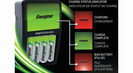 ЗАРЯДНОЕ УСТРОЙСТВО ENERGIZER + 4 АККУМУЛЯТОРА R6 AA 2000 мАч