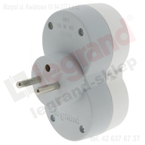 LEGRAND Разветвитель 2x2P+Z вертикальный 50638