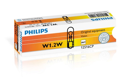 Лампа на приборной панели Philips W1.2W W2X4.6d 10шт.