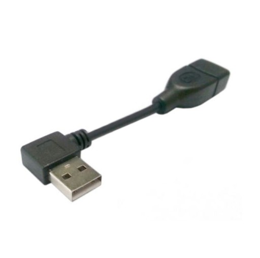 Угловой переходной кабель USB 2.0 ПРАВЫЙ штекер - розетка