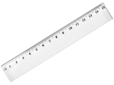 Linijka szkolna plastikowa 15cm Tetis