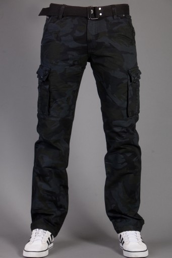 Bojówki moro + pasek 2096-1 rozm. 36 fashionmen2