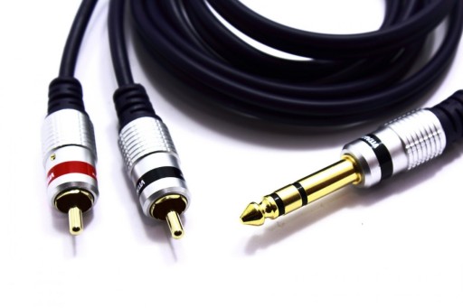 КАБЕЛЬ JACK 6.3 STEREO 2x RCA VITALCO 10 м MK82