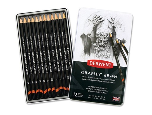 DERWENT Graphic Medium 12. Набор из 12 карандашей.