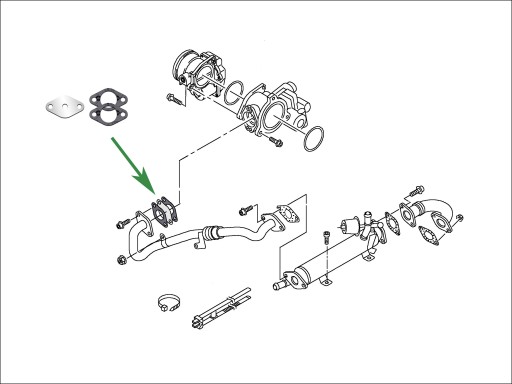 Заглушка EGR SKODA Octavia Superb 1.6 2.0 TDi CR 2 с Common Rail gen.