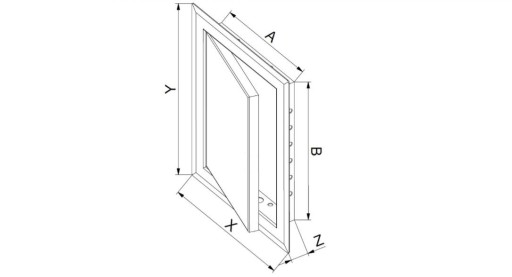 ЗАМОК AWENTA METAL INSPECT DOOR DM 20x30