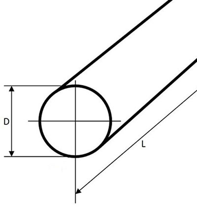 Pręt okrągły stalowy ciągniony fi 14mm 1500mm