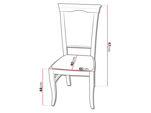 KRZESŁO K13 Tapicerowane Drewniane do Jadalni