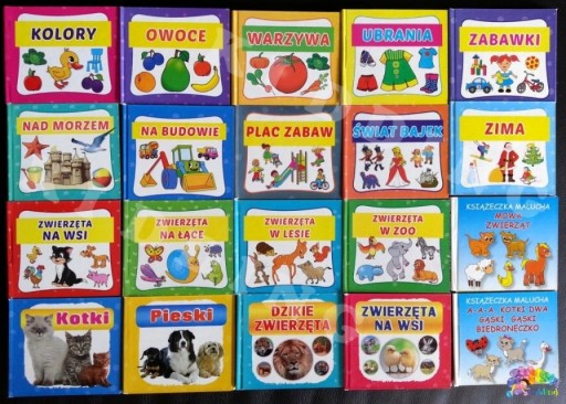 Książeczka malucha A-a-a kotki dwa Gąski gąski harmonijka obrazkowa dzieci