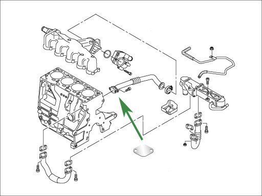 Заглушка EGR AUDI SEAT SKODA VW 1.2 1.6 2.0TDi CR2