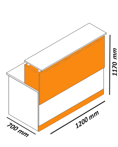 Стойка ресепшн 120 см. Для стойки ресепшн в офисе.