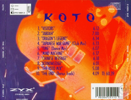 KOTO THE 12'' MIXES GOLDEN DANCE CLASSICS - 1 компакт-диск -