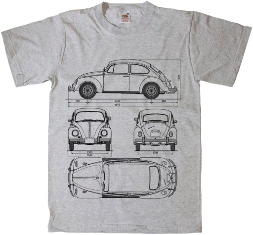 Размеры футболки VOLKSWAGEN BEETLE Beetle: S-XXL.