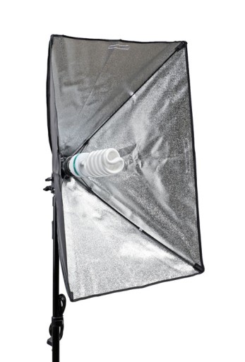 2x ZESTAW ŚWIATŁO CIĄGŁE SOFTBOX 50x70 400W statyw