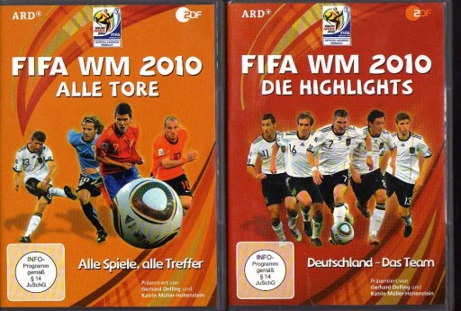 18475 2 x DVD 1 Die Highlight 2010 Deutschland 2 WM Alle Tore 2010. Alle