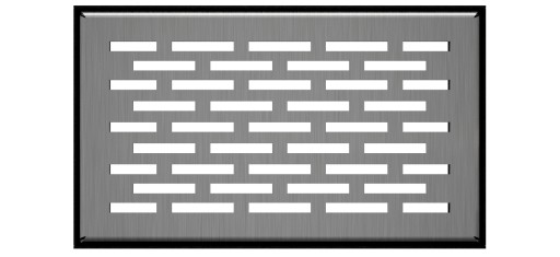 РЕШЕТКА НАПОЛЬНАЯ ВЕНТИЛЯЦИОННАЯ 11x17, ШЛИФОВАННАЯ