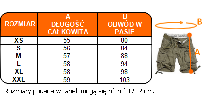 KRÓTKIE SPODENKI DIVISION M65 SURPLUS + PAS 6XL