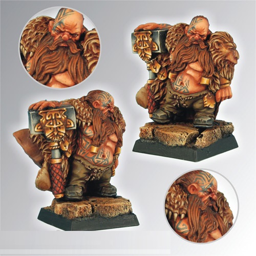 рисунок Dwarf Chief Lord 28mm Scibor 28FM0064 24H