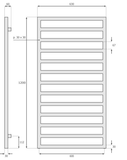 для ванной комнаты DECORATIVE 120x63 PORTO WHITE STR-PE