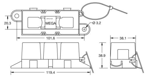 ГНЕЗДА КОРПУСА ПРЕДОХРАНИТЕЛЯ MEGAVAL MEGA VAL 500A