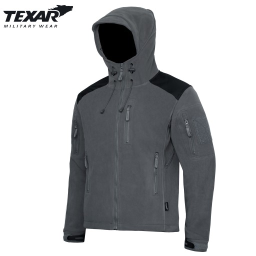 СВИТШОТ TEXAR HUSKY ИЗ ФЛИСА 360г СЕРАЯ КУРТКА