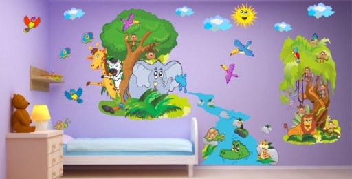 наклейки детские на стену, N11, 120см х 240см