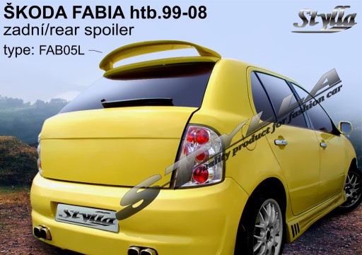 Спойлер спойлер на Skoda Fabia hb MK1 1999 - 3 вида