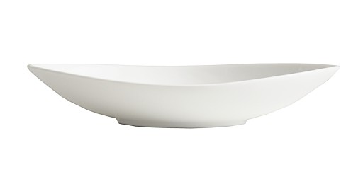 BIAŁY półmisek salaterka PORCELANA ŁÓDKA 21x12 W-wa Łś