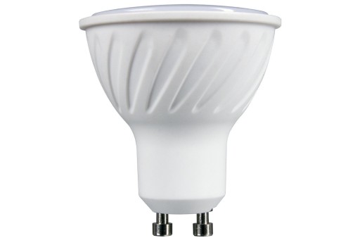 Żarówka LED GU10 5W 6000K BIAŁA ZIMNA 550lm 120° Wydajna PREMIUM CCD