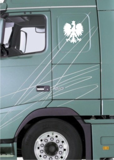 Naklejka patriotyczna Orzełek Polska na tira auto *24cm *Wzory *Kolory