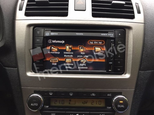 POLSKIE MENU NAWIGACJA TOYOTA MAPA LAND CRUSIER V8