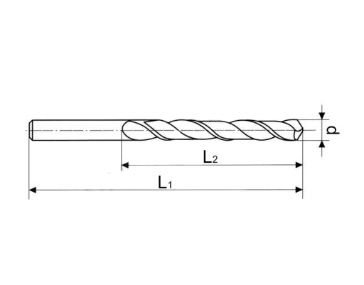 WIERTŁO DO METALU FI 2.9 MM CZARNE HSS NWKA 10 SZT