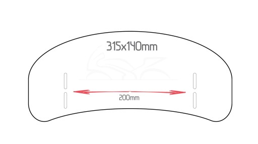 Дефлектор для мотоцикла Virago 31,5x14см S