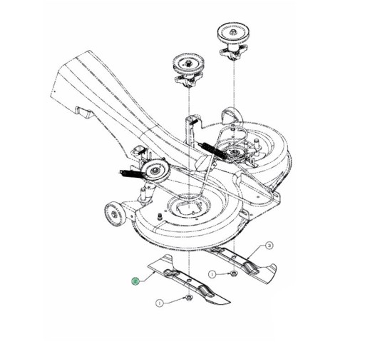 Ножевая жатка MTD 742-04080 742-04081 Дека для трактора 105см