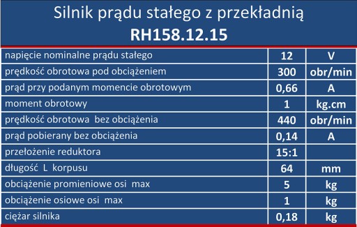 Мотор-редуктор 12В 300 об/мин 1 кг.см производства итальянский