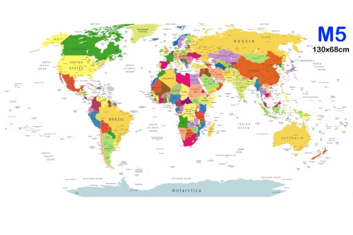 стикер стены карта мира плакат