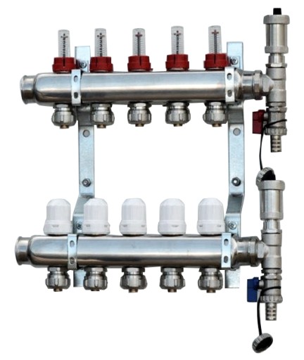 Коллектор теплого пола 8 для теплого пола