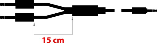 Кабель Jack 3,5 мм — 2x Jack 6,3 мм Klotz 8 м