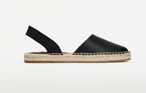 ZARA ESPADRYLE BUTY CZARNE PODESZWA Z JUTY 40