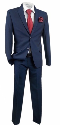 МОДНЫЙ ТЕМНО-СИНИЙ КОСТЮМ R56/98/164 SLIMFIT TK260