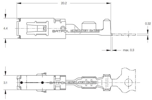 ШТЫРЬ РАЗЪЕМА VW MCP 000979242E 000 979 242E