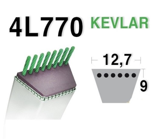 Ремень привода ножа MTD 754-04062 оригинал 12,7x1975 трактор 96 см RF125 NS