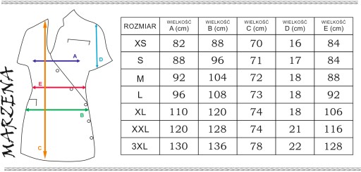 Размер косметического и парикмахерского фартука. 3XL