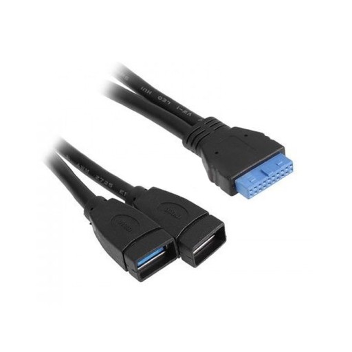 Кабель от внутреннего USB 3.0 19-контактный к 2x USB 3.0