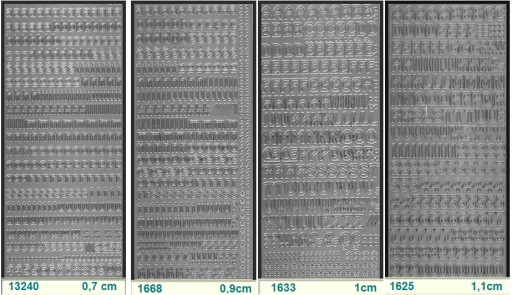 NAKLEJKI AŻUROWE - NAPISY ,LITERY, CYFRY