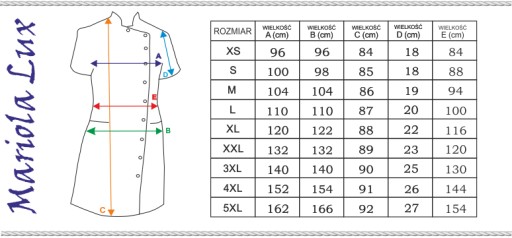 SUKIENKA/FARTUCH medyczna BAWEŁNA r. 3XL