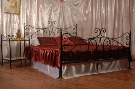 Металлическая спальная кровать ERYKA 120X200 Glamour