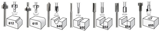 Набор из 7 многофункциональных фрез DREMEL 660.