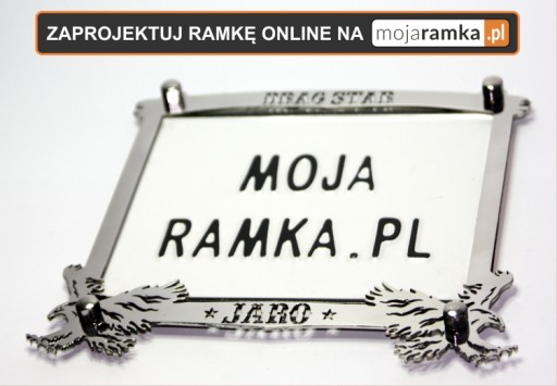 Ramka pod rejestrację na motocykl WSK Junak INOX!