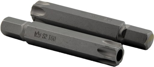 БИТА TORX T60 x 75 мм S2 с ОТВЕРСТИЕМ